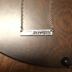 Silver Strength necklace